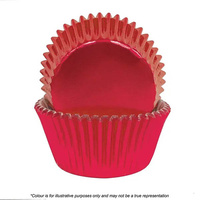 Cake Craft Foil Cupcake Cases Red Pkt of 72 (#408)