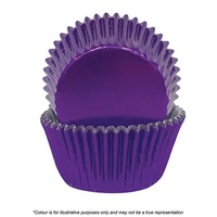 Cake Craft Foil Cupcake Cases Purple Pkt of 72 (#408)