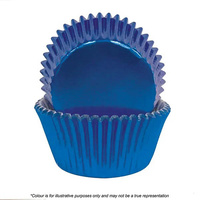 Cake Craft Foil Cupcake Cases Blue Pkt of 72 (#408)