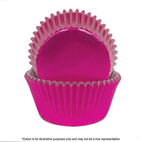 Cake Craft Foil Cupcake Cases Pink Pkt of 72 (#408)