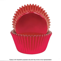 Cake Craft Foil Cupcake Cases Red Pkt of 72 (#700)