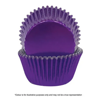 Cake Craft Foil Cupcake Cases Purple Pkt of 72 (#700)