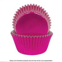 Cake Craft Foil Cupcake Cases Pink Pkt of 72 (#700)