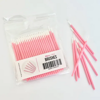 Cake Craft Mini Pink Brushes Pack of 50