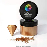 VIVID Shimmer Rose Gold Edible Metalic Dust 50G