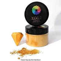 VIVID Warm Gold Edible Metalic Dust 50G