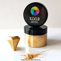 VIVID Antique Shimmer Gold Edible Metalic Dust 50G