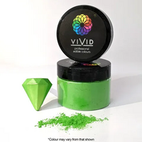 VIVID Leaf Green Edible Metalic Dust 50G