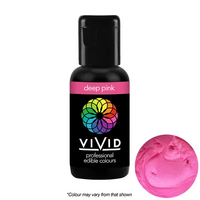 Vivid Edible Colour Gel Deep Pink 21g