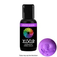 Vivid Edible Colour Gel Electric Purple 21g