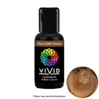 Vivid Edible Colour Gel Chocolate Brown 21g