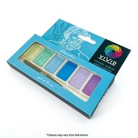 Vivid Professional Edible Metallic Paint Palette - Poseidon