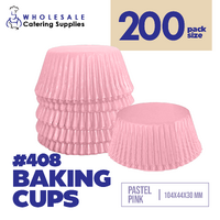 Cake Craft Wish Pastel Pink Baking Cup/Cupcake Cases Pkt of 200 - #408