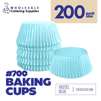 Cake Craft Wish Pastel Blue Baking Cup/Cupcake Cases Pkt of 200 - #700