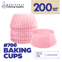 Cake Craft Wish Pastel Pink Baking Cup/Cupcake Cases Pkt of 200 - #700