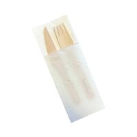 Discounted.....Culinaire White Napkin Cutlery Pouch Carton of 1200