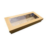 SALE Kraft Catering Grazing Box w Window  L 580x275x80mm Ctn of 50