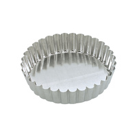 SALE Guery Cake Pan Round Fluted Loose Base 180 x 40mm