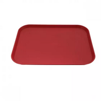 Fast Food Tray Polypropylene Red 300 x 400mm