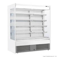 Thermaster Supermarket White 810L Open Beverage Display - OC-1830