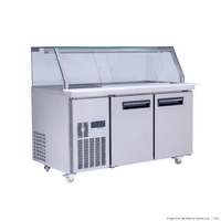 Thermaster Cold Salad & Noodle Bar 4x1/1 GN Pans PG150FA-XG 