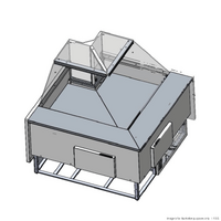 Tecnodom Series MR80 Corner Deli Display w/ Storage and Castors TDMR-08I