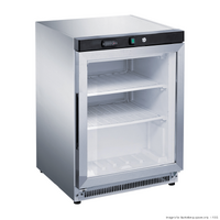 Thermaster Stainless Steel Upright Static Display Bar Freezer 120L