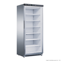 Thermaster Stainless Steel Upright Static Display Freezer 555L