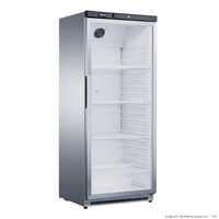 Thermaster Stainless Steel Upright Static Display Fridge 570L