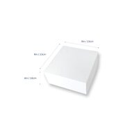 White Milkboard 9" Cake Box Pkt of 10