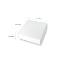 White Milkboard 11" Cake Box Pkt of 10