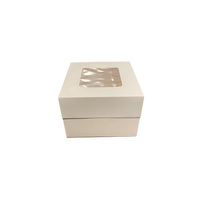 Loyal Bakeware White Milkboard 8x8x6" Cakebox w Lid Pack of 25