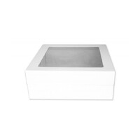 Loyal Bakeware White Milkboard 16x16x6" Cakebox w Lid Pack of 10 FREE SHIPPING