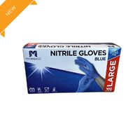 Large Blue Powder Free Nitrile Glove Pk of 100