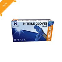 Medium Blue Powder Free Nitrile Glove Pk of 100