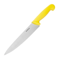 Hygiplas Chefs Knife Yellow 215mm - Yellow handle for Raw Poultry