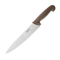 Hygiplas Chefs Knife Brown 216mm - Brown for Cooked Meat