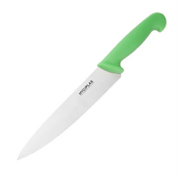 Hygiplas Chefs Knife Green 218mm - Green for Fruit and Veg