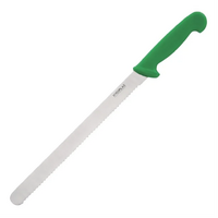 Hygiplas Serrated Slicer Green 300mm - Green for Fruit and Veg