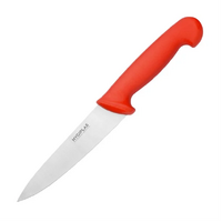 Hygiplas Chefs Knife Red 155mm - Red for Raw Meat