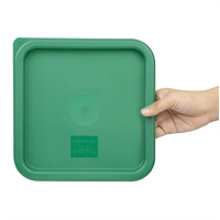 Hygiplas Green Square Food Storage Lid to Fit 5.7-7 Ltr Containers