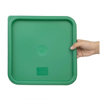 Hygiplas Green Square Food Storage Lid to Fit 10-15 Ltr Containers