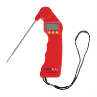 Hygiplas Easytemp Colour Coded Red Probe Thermometer - Use with Raw Meat