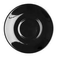 Olympia Cafe Flat White Saucer 135mm Black Pack of 12