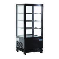 Polar C-Series Energy Efficient Display Fridge Black - 68Ltr 