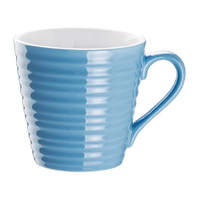 Olympia Cafe Mug Cup Ripple Blue 340ml Box of 6