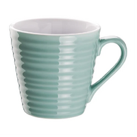 Olympia Cafe Mug Ripple Aqua 340ml Box of 6