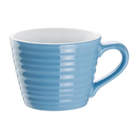 Olympia Cafe Mug Cup Ripple Blue 230ml Box of 6