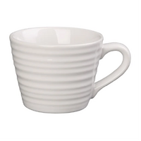 Olympia Cafe Mug Ripple White 230ml Box of 6