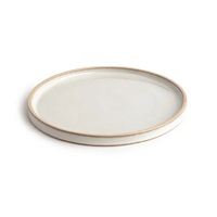 Olympia Canvas Flat Round Plate Murano White 180mm (Pack of 6)